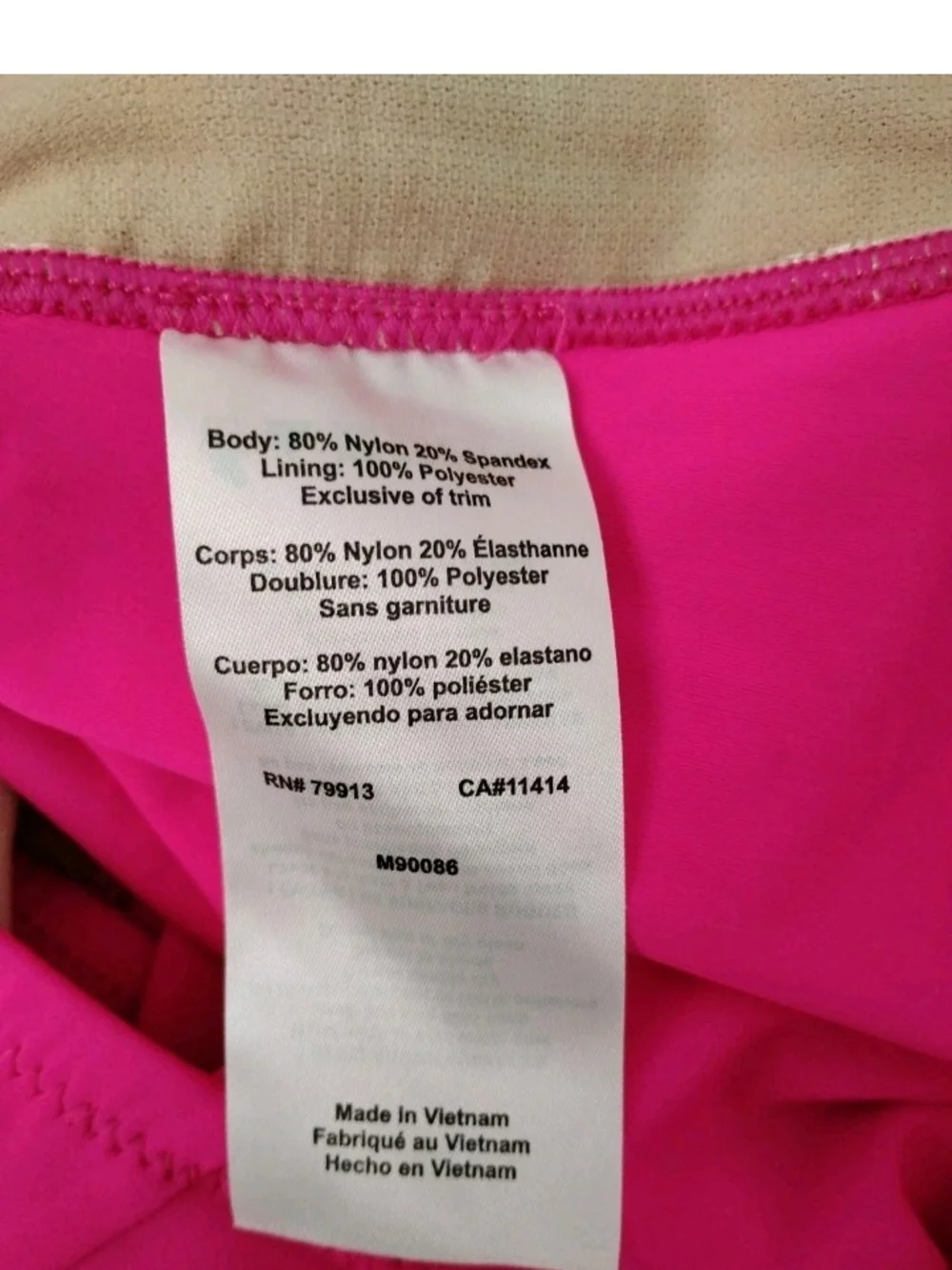 Baby Bump Motherhood Maternity One-Piece Swimsuit Bright Pink NWT Size XL